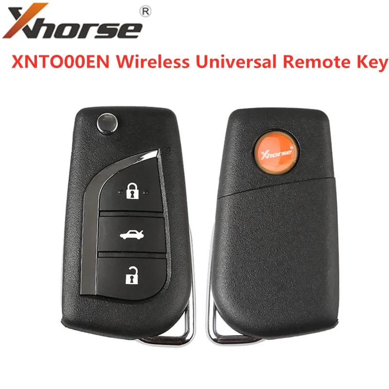 

Беспроводной универсальный пульт дистанционного управления XHORSE XNTO00EN для Toyota, 3 кнопки, пульты дистанционного управления для VVDI Key Tool, англий...