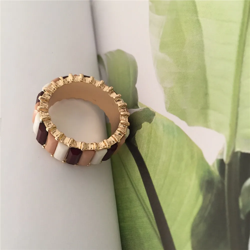 Модная женская сумка рюкзак кольцо из белого золота Цвет покрытие Фул камень