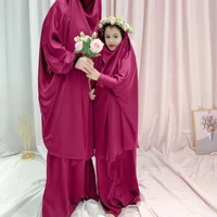 eid mubarak muslim dress for kids turkey muslim fashion hijab dress sets parent child outfit islam clothing abayas for women