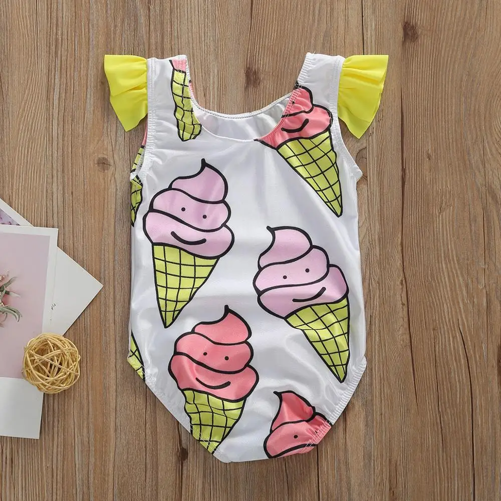 2020 детский цельный купальник для маленьких девочек Летнее Детское бикини