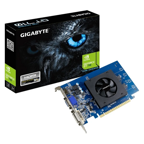 Видеокарта Gigabyte NVIDIA GT 710 1 ГБ DDR5|Видеокарты| |
