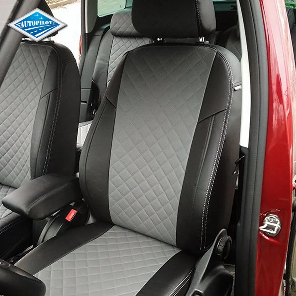 Для Skoda Yeti 2009 2018 Комплект модельных авточехлов из экокожи Аригон РОМБ