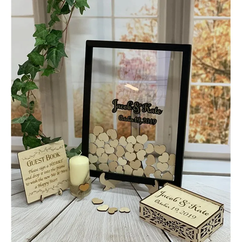 Персонализированная Прозрачная черная искусственная подвесная коробка