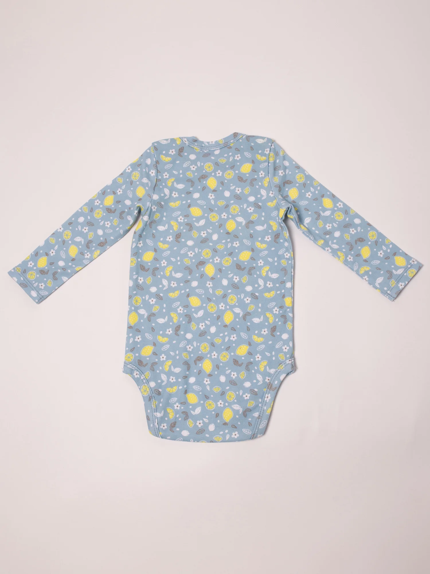 Боди с длинным рукавом (02823_BAТ) Batik Батик для детей трикотажный рисунок фрукты. |