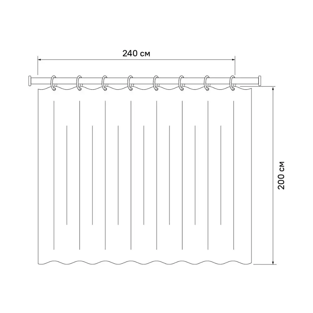 Blind for bathroom iddis 230p24ri11 cream balls 200*240 cm | Shower Curtains