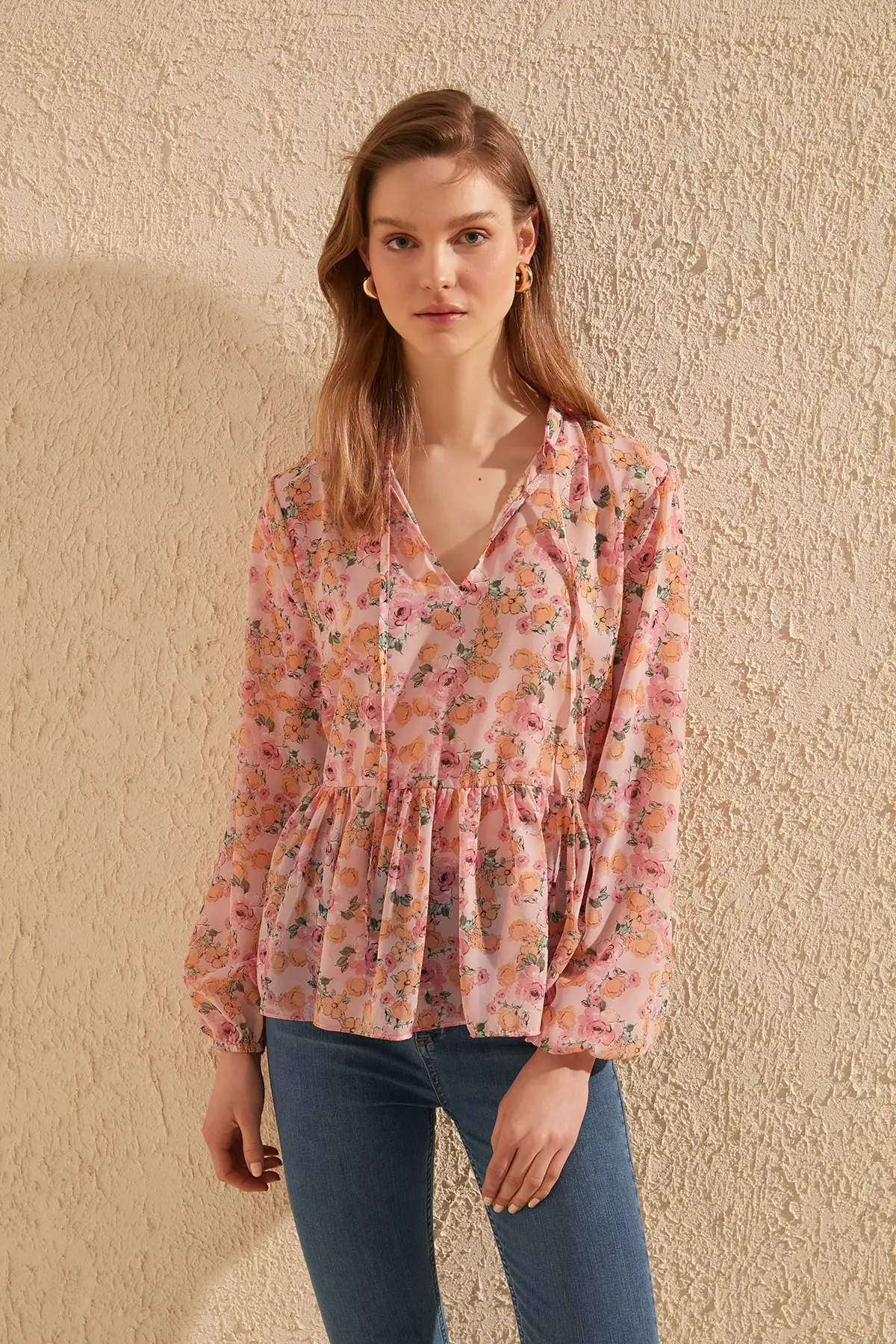 Блузка с принтом TWOSS20BZ0240|Блузки| |