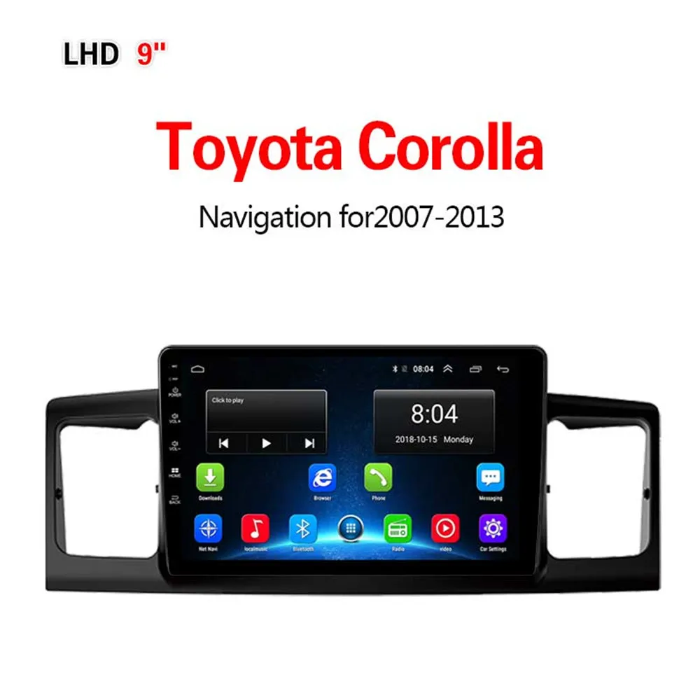 Lionet gps навигация для автомобиля Toyota Corolla 2007 2013 9 дюймов LT1003Y|GPS транспорта| |