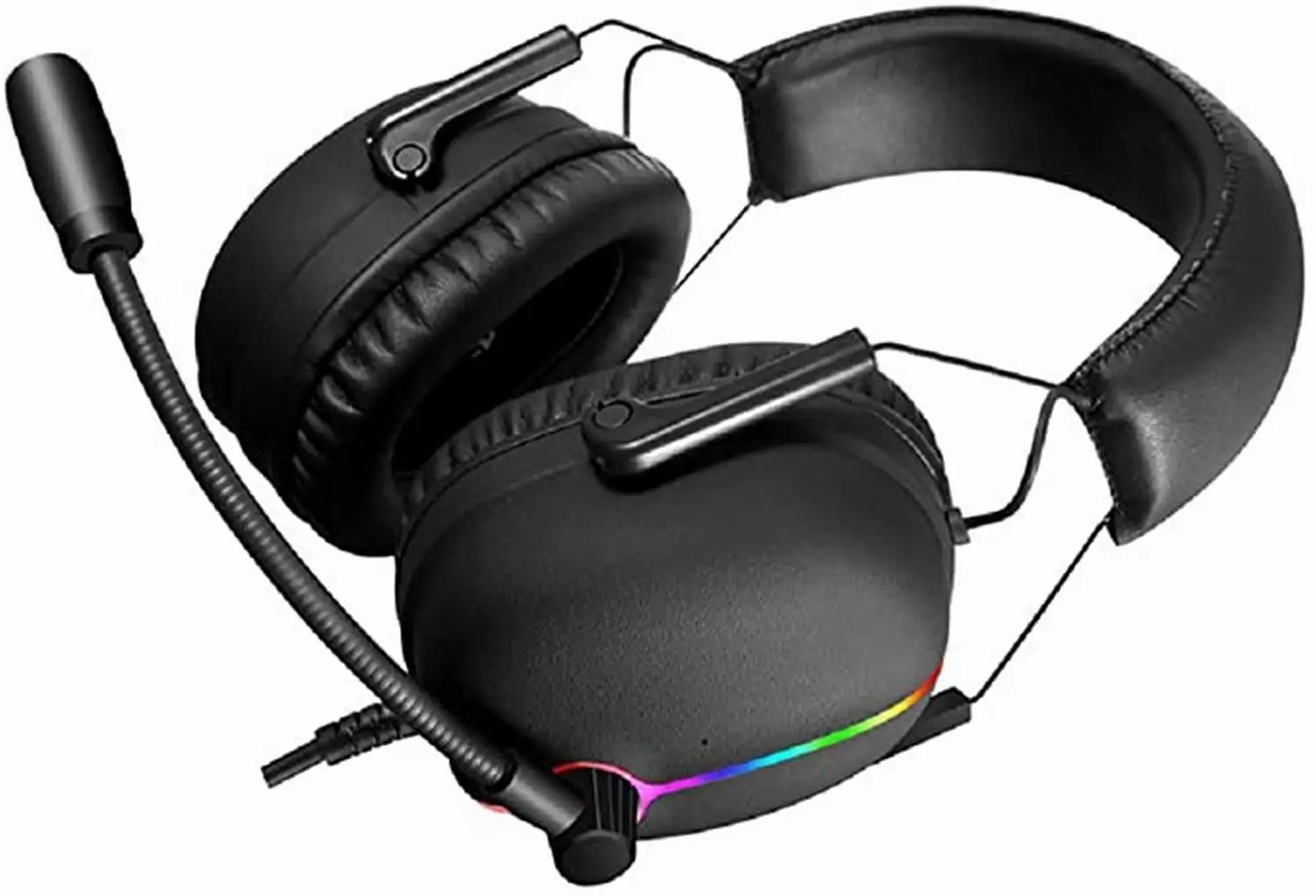 

Best Gaming Headset with Microphone USB PC Headphones 4 Speakers Physic Real 7.1 Surround Sound with Vibration, Noise Canceling