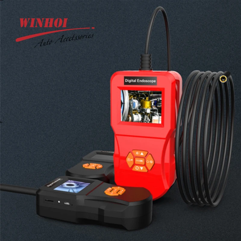 Автомобильная IPS HD цифровая промышленная камера-эндоскоп с экраном инструмент