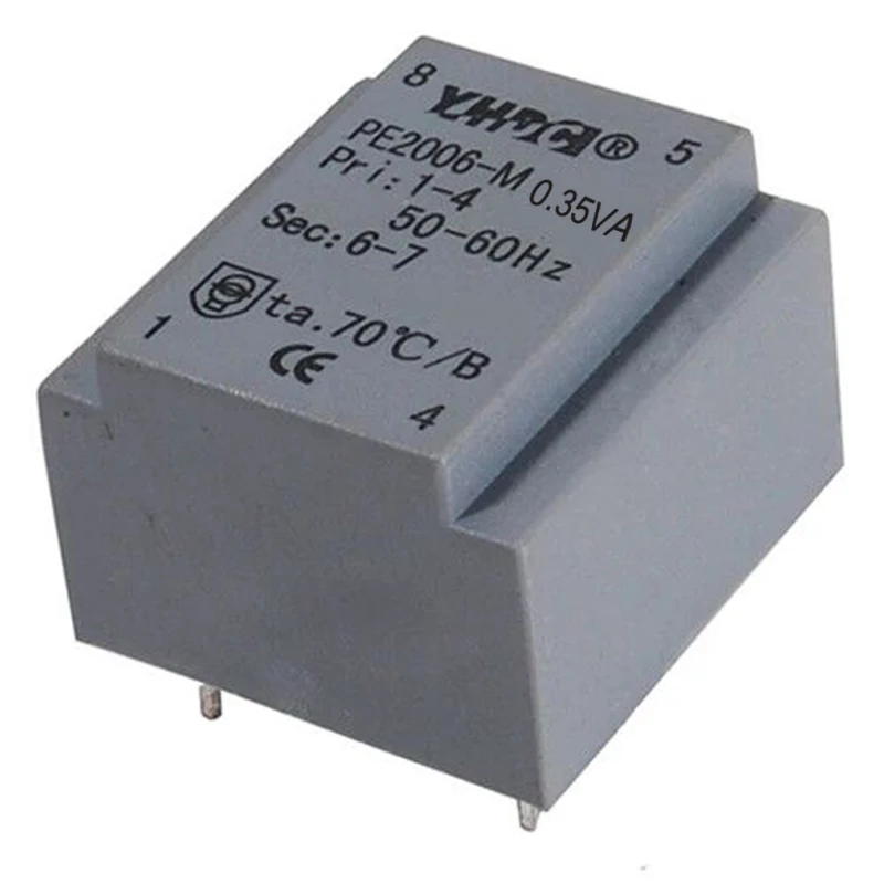 PE2006-M Power 0.35VA 220V/24Vx2 24V Expory resign encapsulated safety isolating transformer PCB Welding | Обустройство дома