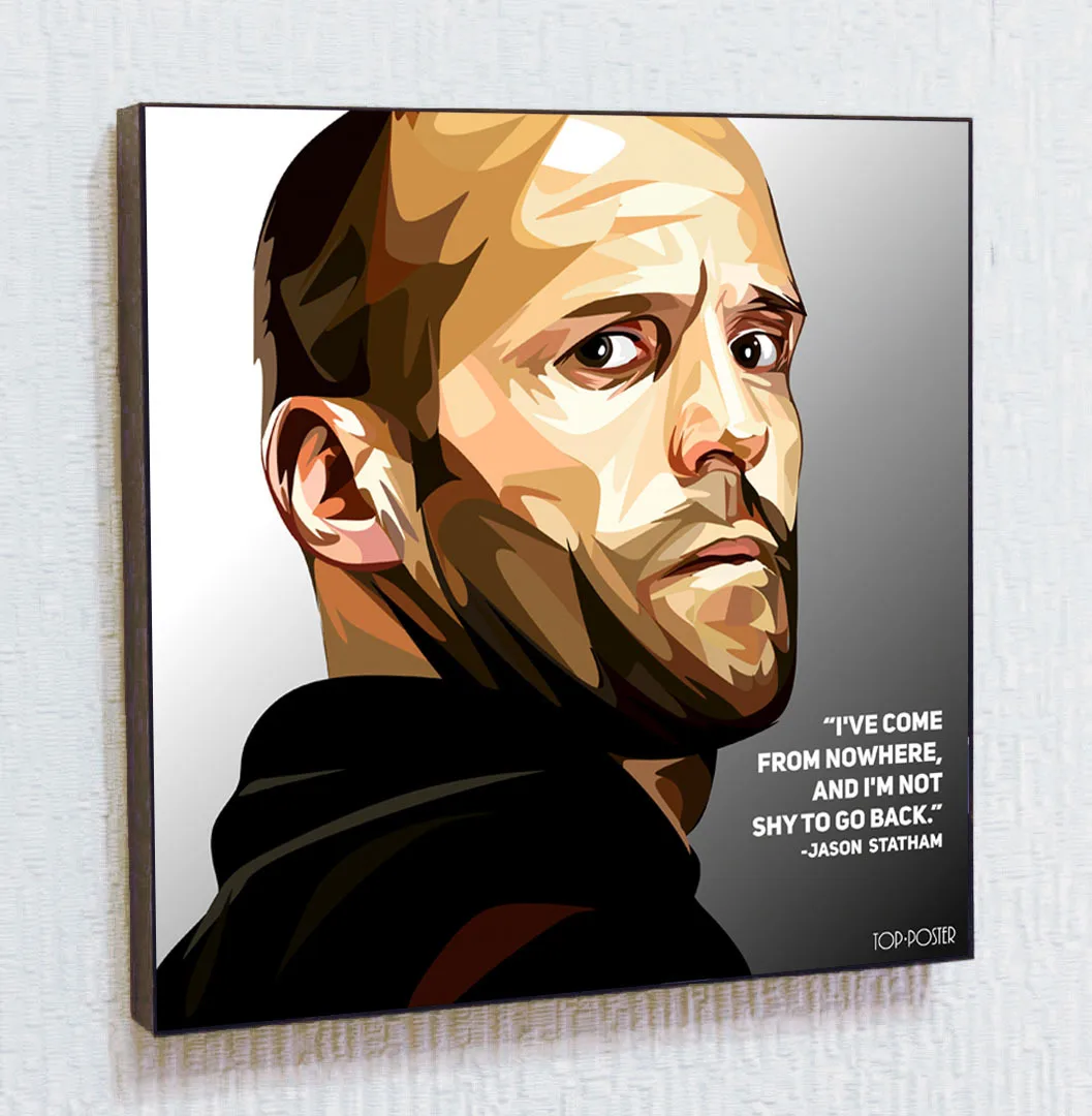 Джейсон Стейтем (Стэтхэм) Картина в стиле Поп Арт с креплением на стену портрет