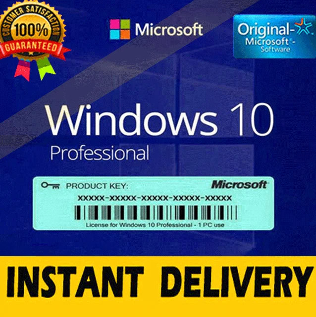 

{Windows 10 Pro Key 32-64 BIT PLEASE READ DESCRIPTION⭐️}