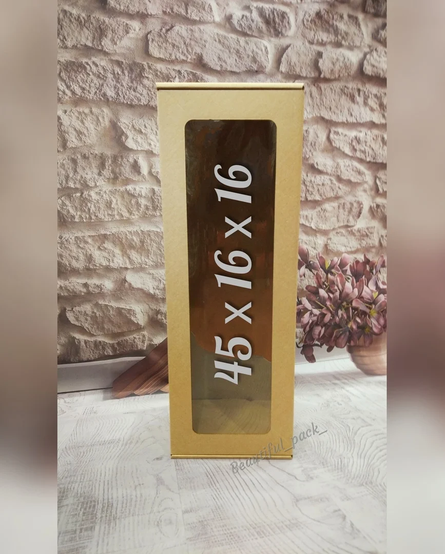 5 pieces / lot DIY Kraft box with window Бумажная коробка с окном Подарочная Коробка для мыла