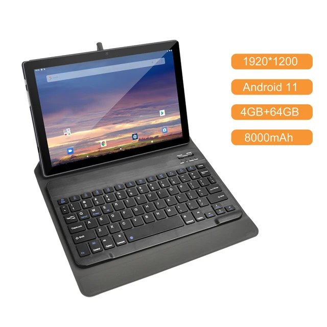 Tablet PC Android 11 4GB RAM 64GB ROM Octa Core 1920x1200 IPS 8MP Dual Camera 5G WiFi OTG Type-C 8000mAh 6