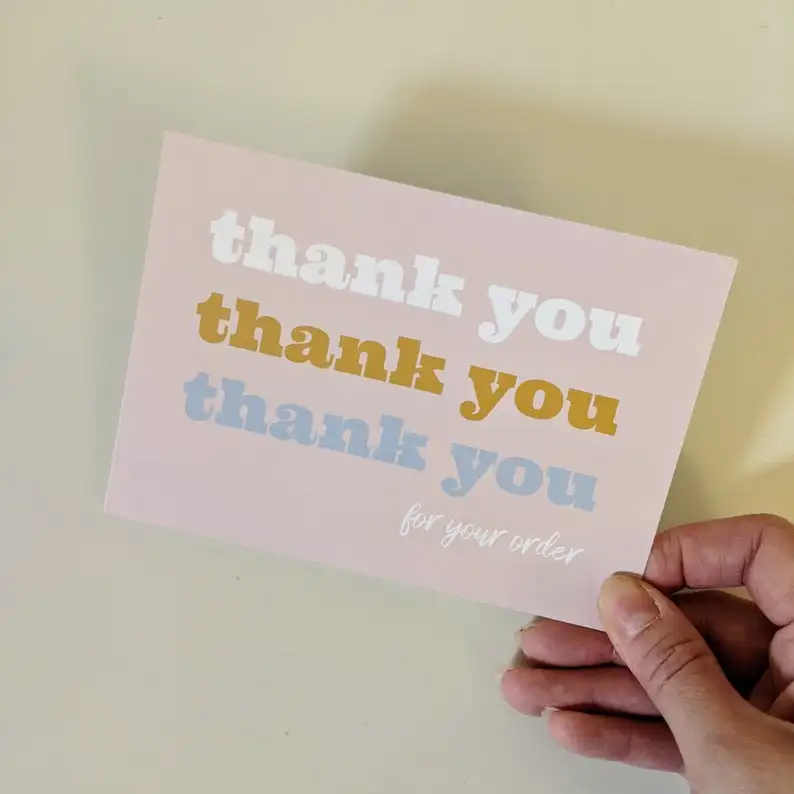 200 шт. карточки для малого бизнеса спасибо за покупку небольших магазинов