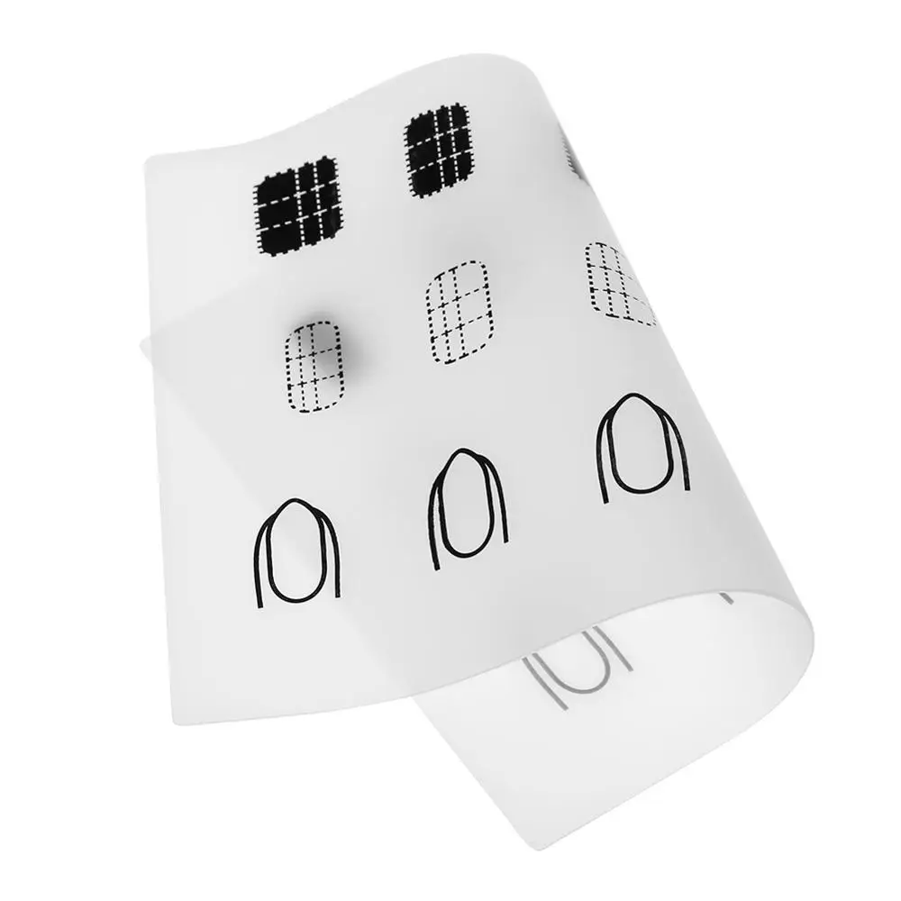 Пластина силиконовая для наполнения гель лаком форма маникюра Типсы цветной