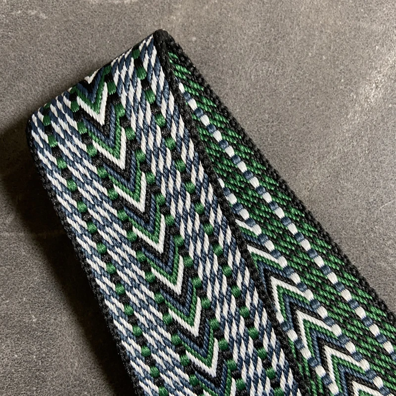 Colored Women Leather Belt Bag Accessories Rainbow Fabric Adjustable Bag Strap for Handbag Nylon Shoulder Strap Bag Handles