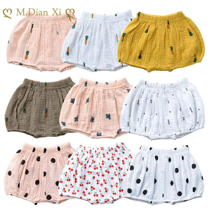 Летние новые модные повседневные шорты из шифона для малышей однотонные