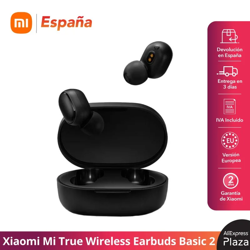 Беспроводные наушники Xiaomi Mi True Wireless базовая версия 2 (черная) глобальная