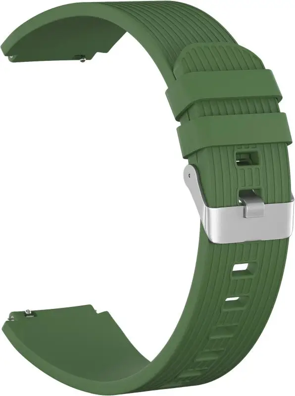 Фото Ремешок силиконовый GSMIN Italian Collection 22 для Elari KidPhone 2 (Зеленый) №1