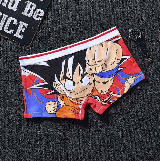 Хлопковое нижнее белье для косплея Son Goku Kakarotto мужские боксеры в стиле супергероя