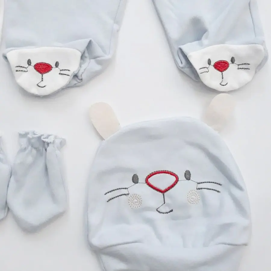 Catch Leaves The Teddy Bears Tavşanlı Blue 5 Piece Hospital output set |