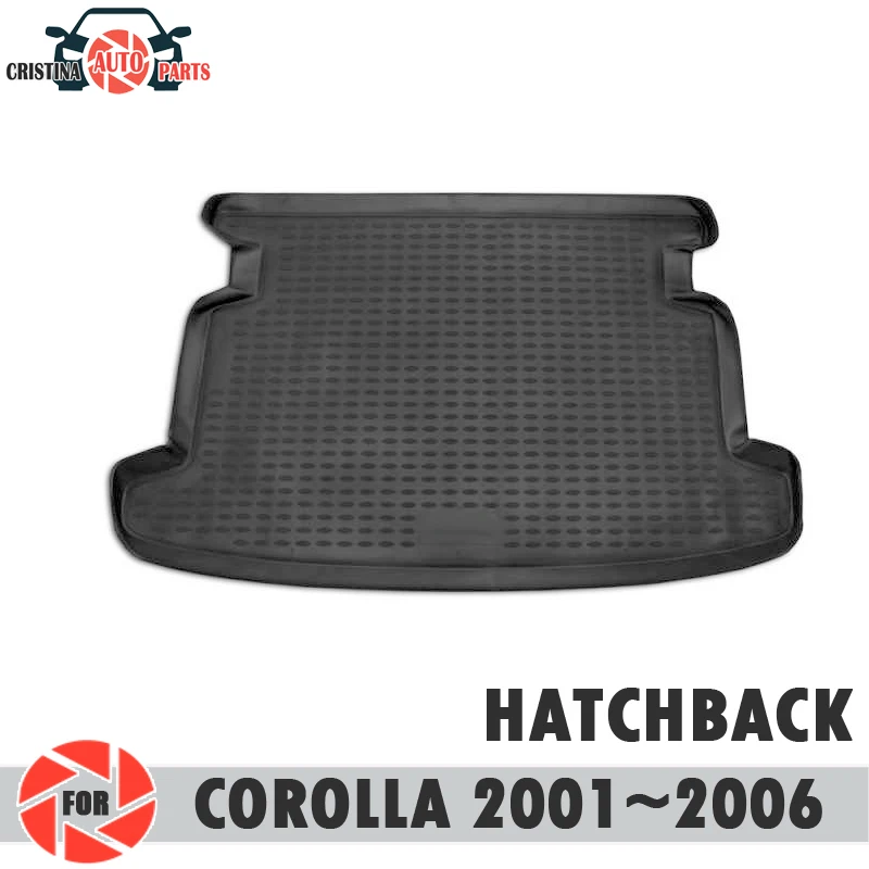 Коврик для багажника Toyota Corolla 2001 2006 напольные коврики хэтчбека Нескользящие