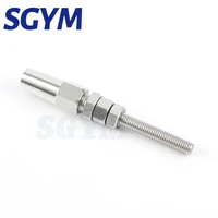 1pcs 3456mm wire rope t316 swageless thread stud end fitting for cable railing quick installation marine grade