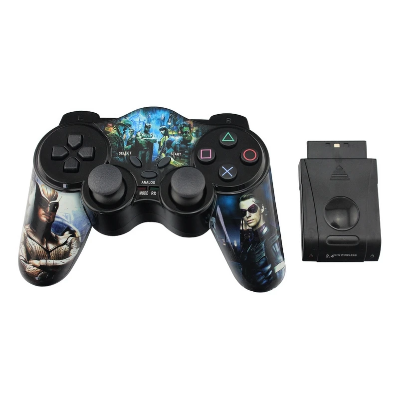2,4G беспроводной геймпад для PS2 джойстик с USB интерфейсом игровой коврик цифровой контроллер TURBO