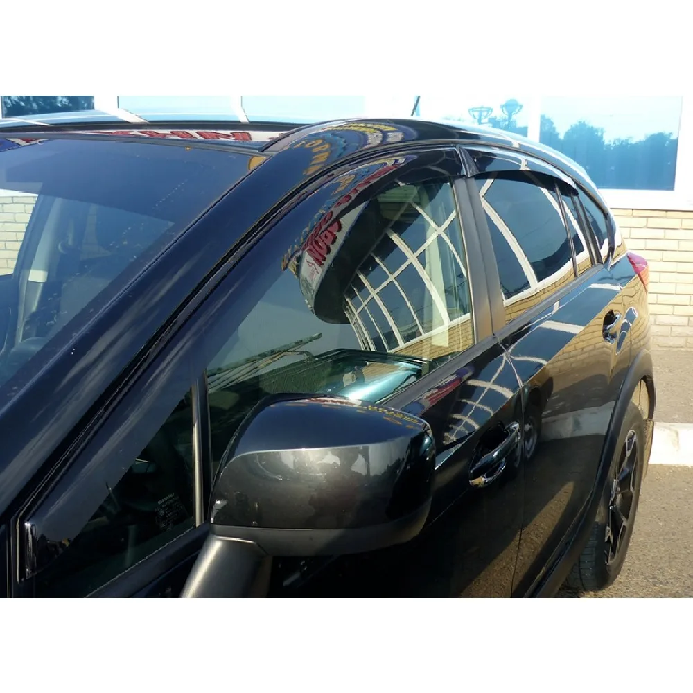 Дефлекторы окон Cobra Tuning S41111 на авто Subaru XV 1 l 5 door 2011-2016 4 шт./комп. ветровики от дождя