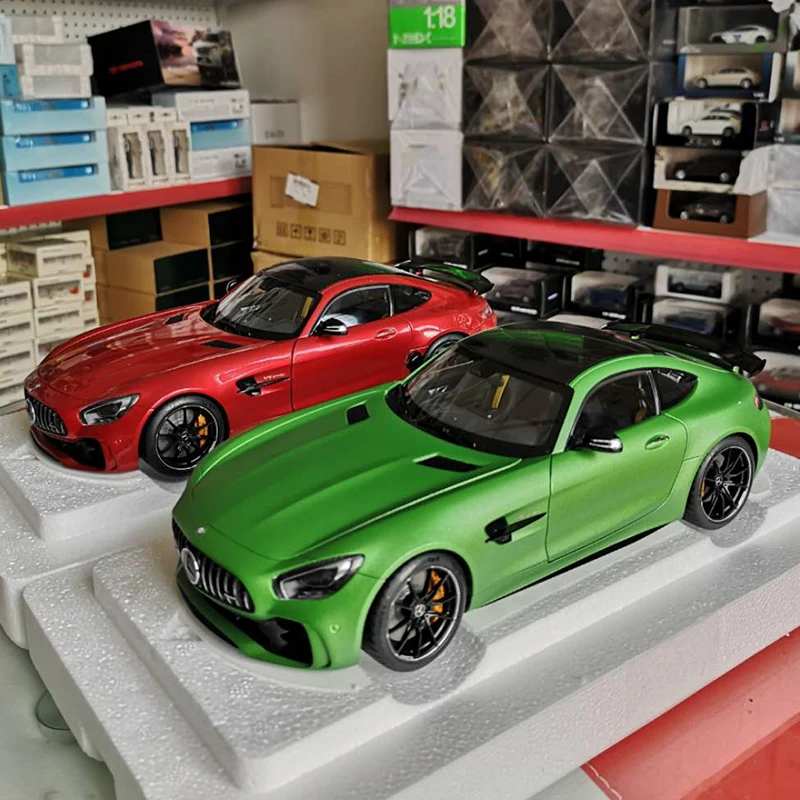 

Горячая Распродажа, модель автомобиля с зеленым дьяволом 1:18 AUT-OART 1/18 MER-CEDES AMG GT R