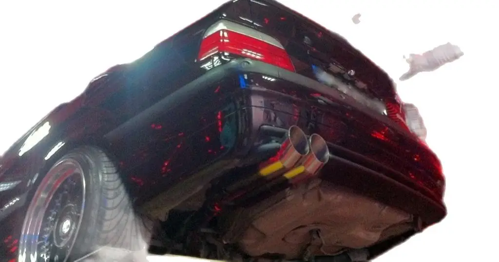Выхлопная труба для BMW E36 профессиональная двойная Насадка На выхлопную трубу из