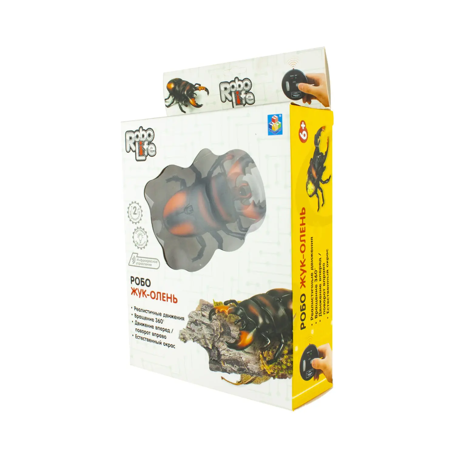 Игрушка 1toy Робо-Жук-Олень красный на ИК управлении с зарядкой от пульта | Игрушки