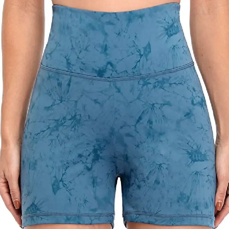 

Women's High Waist Yoga Shorts Tummy Control Athletic Workout Running Shorts with Hidden Inner Pocket