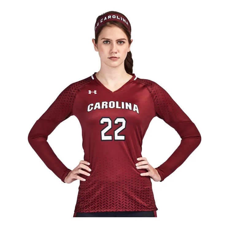 Майка тренировочная женская UNDER ARMOUR с длинным рукавом бордо California размер M |