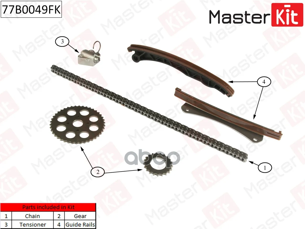 K set chain timing Opel Astra H/Corsa C D/z13dth y13dt 04-masterkit item No. 77b0049fk | Car Headlight Bulbs(Halogen)