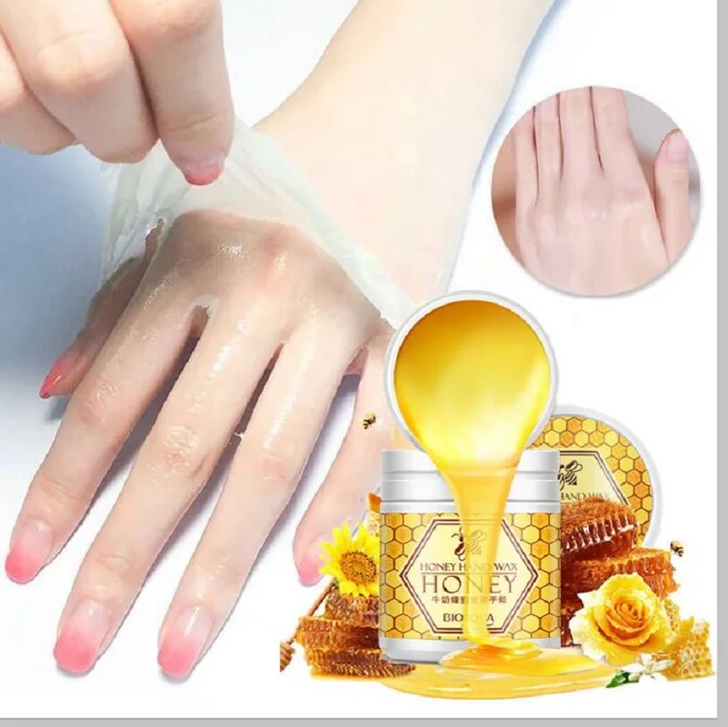 Парафиновая маска-пленка для рук Honey Hand Wax Mask 170 гр. BIOAQUA |