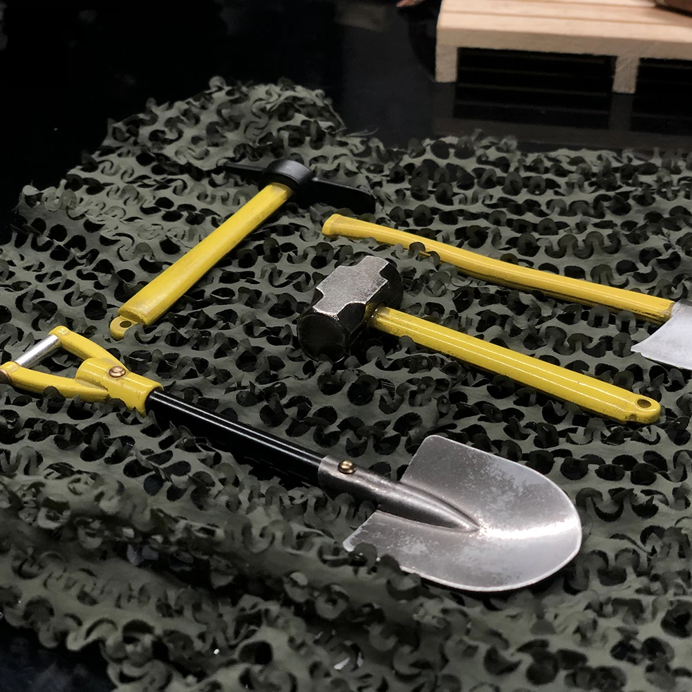 Машинка на радиоуправлении масштаб 1:10 аксессуары металлический молоток лопатка