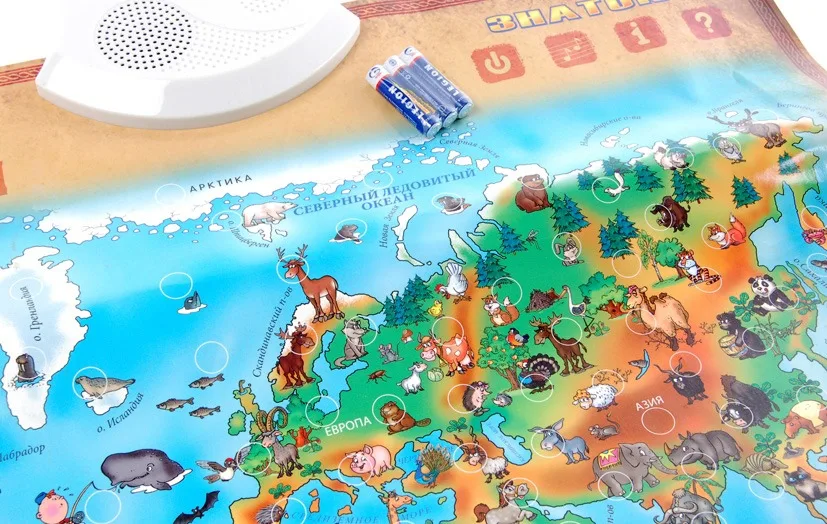 Электронный звуковой плакат Знаток &quotЖивая География&quot (12-PL) | Канцтовары для