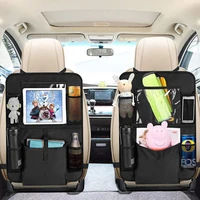 convenient car seat back organizer simple pocket storage bag children anti kick patch protective cover car interior accessories