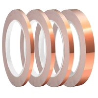 copper foil tape with conductive shielding tape snail tape stain glass 10m 20m 25m home appliance diy copper tape