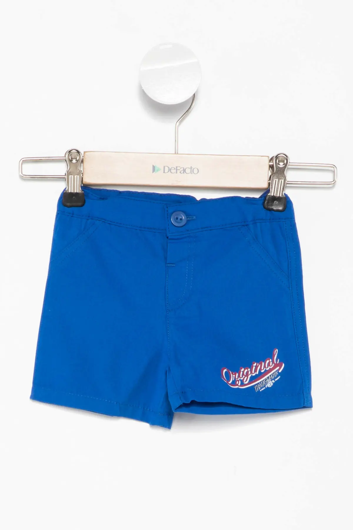 DeFacto модные новые шорты для маленьких мальчиков синие детские повседневные