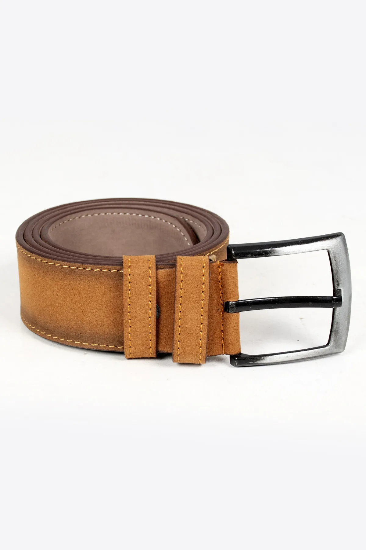 

DeepSEA Tan Suede Men 'S Belt 1501101