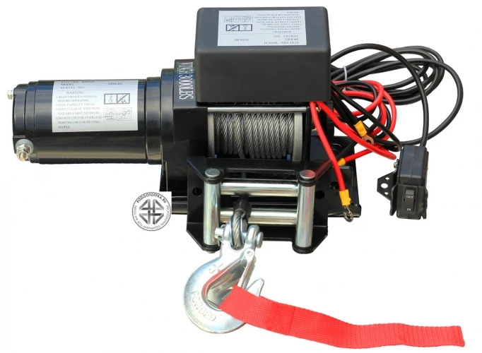 Лебедка электрическая автомобильная со стальным тросом | Лебедки