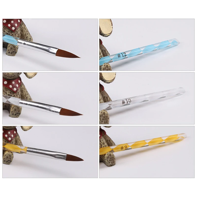 Набор кистей для рисования 5 шт./компл. в полоску гелевого покрытия ногтей |