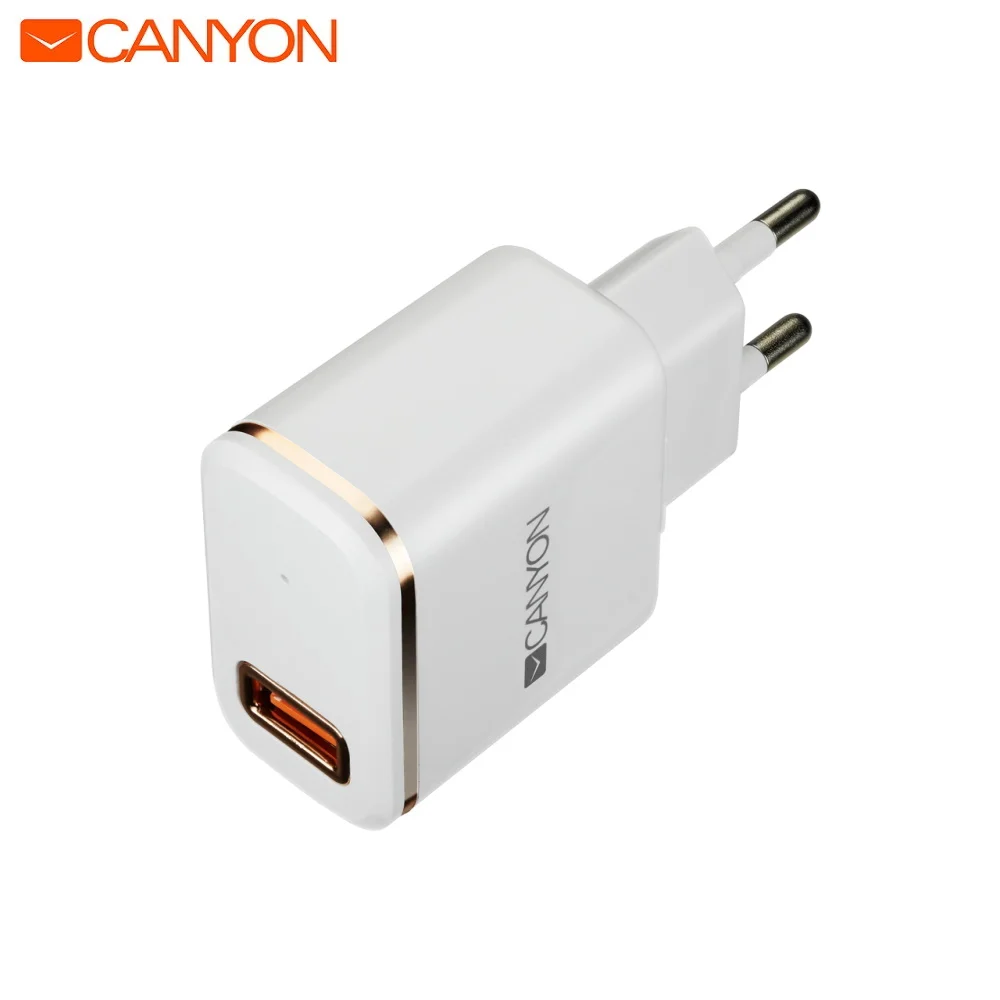 Сетевой адаптер с одним USB портом Canyon CNE CHA043WR|Адаптеры AC/DC| |