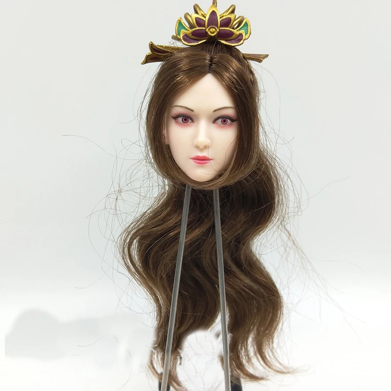 

FLAGSET 1/6 FS-G002 три царства Yan Wushuang Diao Chan голова резная Талия цепь запястье трусики белая кожа ручная форма полная Flowe