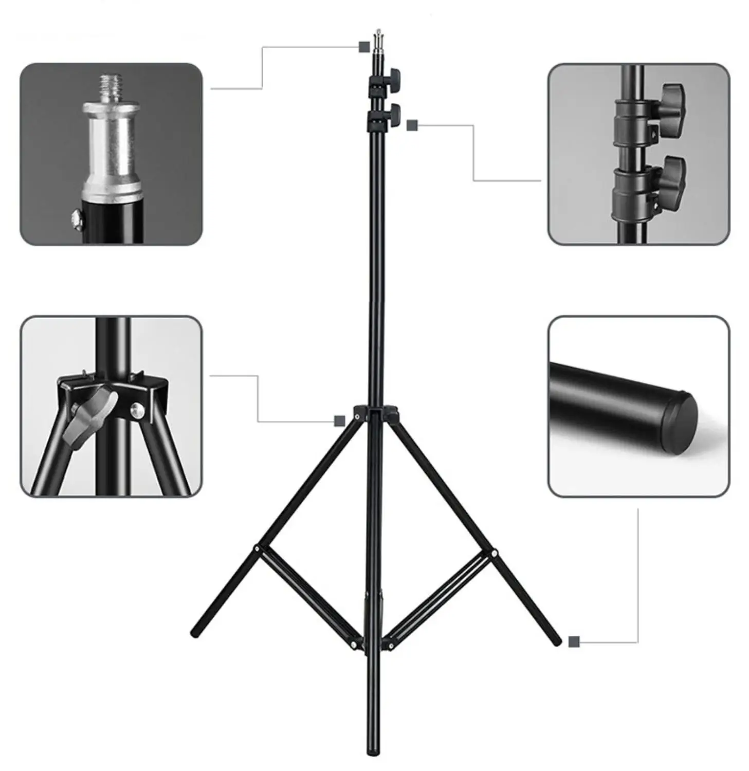 Штатив трипод для кольцевой лампы фотоаппарата 2.1м [Склад в Роcсии] Бесплатная