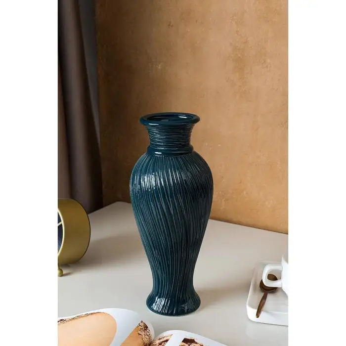 Vase jilt Emerald тотал ceramics 28 cm | Дом и сад