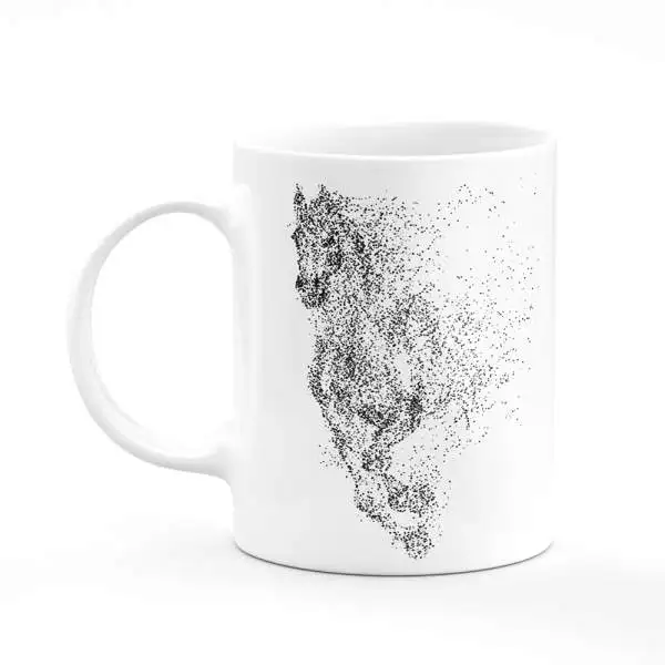 Современный дизайн лошадь кофе чай Кружка подарок печать Сублимация HD